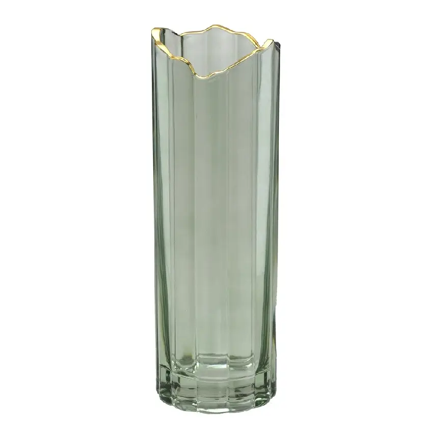 VASO FLORARTE 85563004 VIDRO AZUL 34CM(BL)