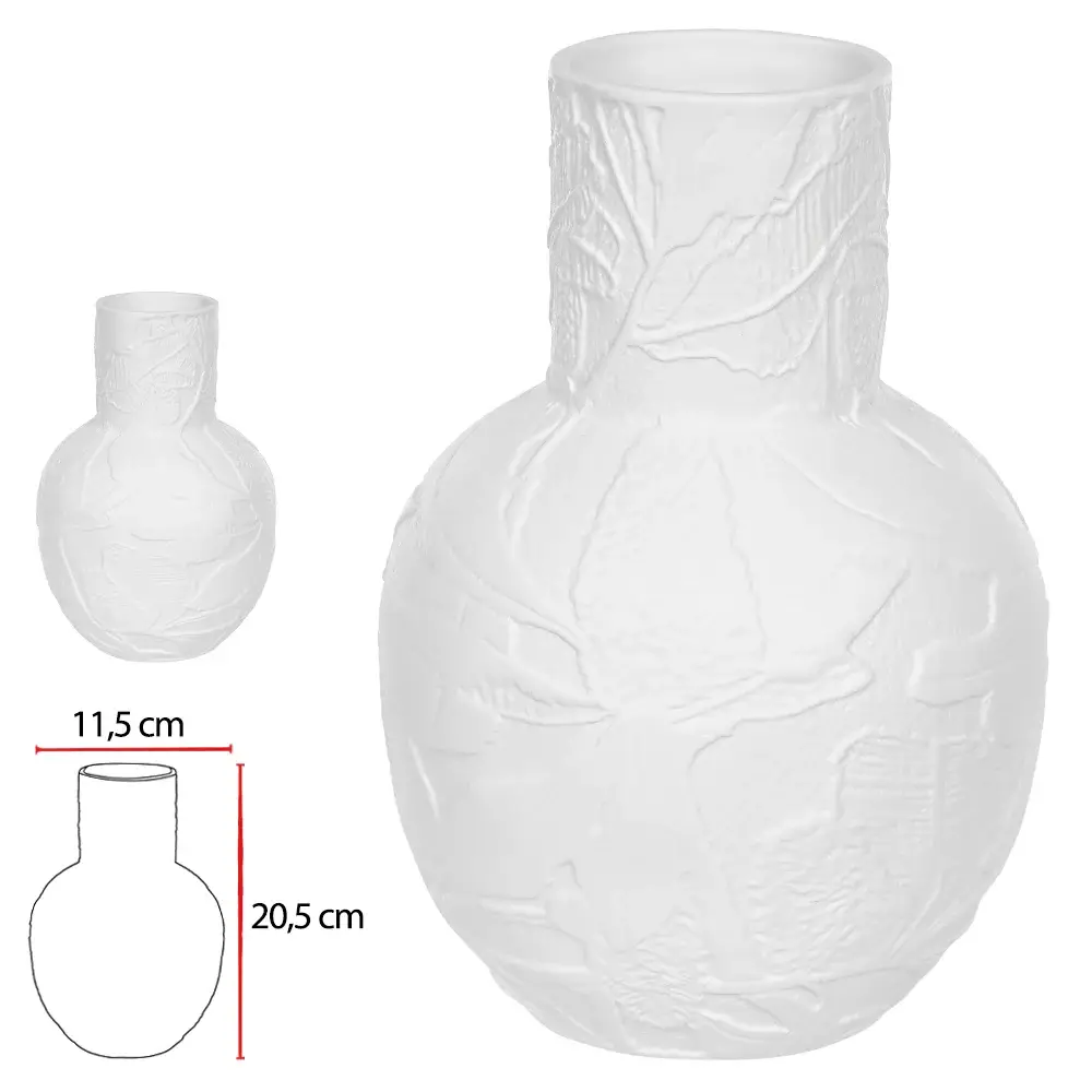 VASO DECOR FLORARTE 53450001 BRANCO PP(BL)