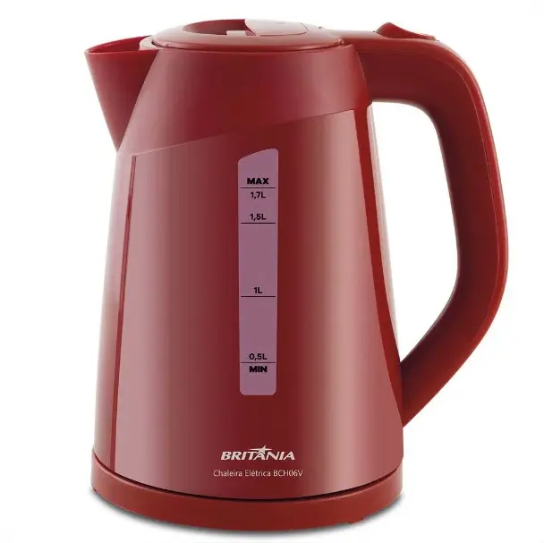CHALEIRA ELETRICA BRITANIA 1.7LT BCH06V VERMELHA 220V