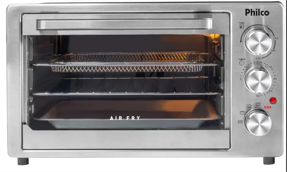 FRITADEIRA ELETRICA PHILCO FORNO E AIR FRY 40LT PFE40I INOX 220V