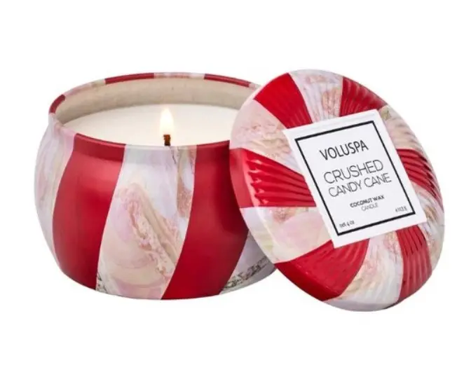 MINI VELA  LATA VOLUSPA 5516 25H CRUSHED CANDY CANE(BL)