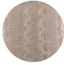 MANTA DECORTEXTIL 049-28 TRICO TRAMA TRANCAS ROSA(BL)