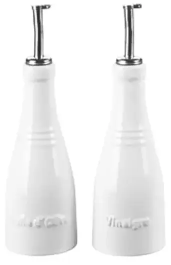 CONJ. OLEO E VINAGRE LE CREUSET 240ML BRANCO(BL)