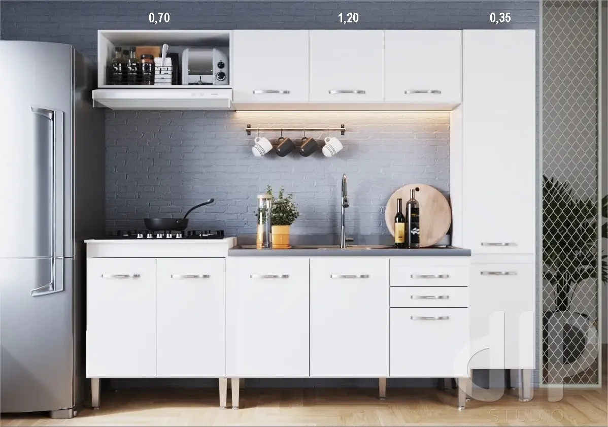 PANELEIRO NOVO TEMPO CZ6294 0.35X2.05CM BRANCO