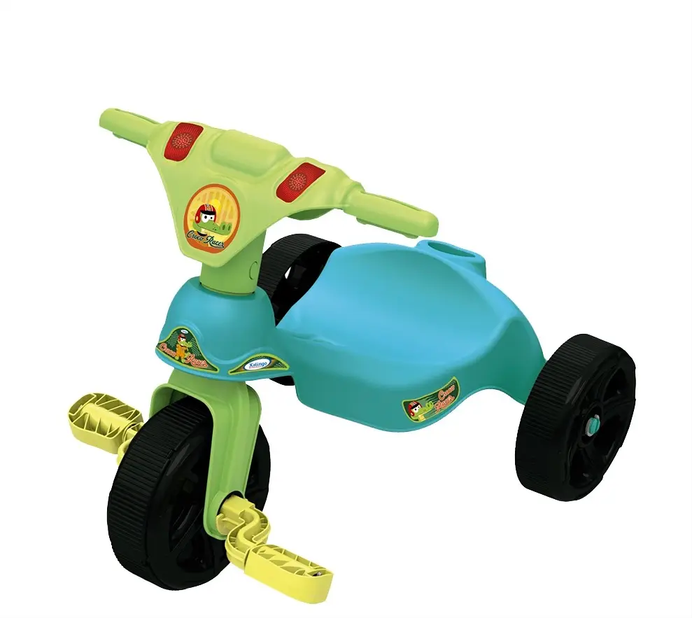 TRICICLO XALINGO 0775 CROCO RACER PEDAL AZUL/VERDE