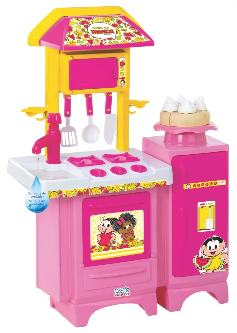 COZINHA TURMA MONICA 8076 MAGIC TOYS ROSA