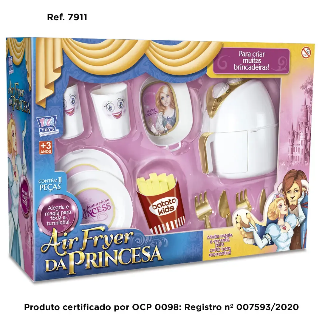 BRINQUEDO PRINCESA 7911 KIT FRITADEIRA AIR FRY ZUCA TOYS