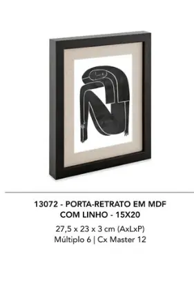 PORTA RETRATO MART 13072 15X20 MDF COM LINHO