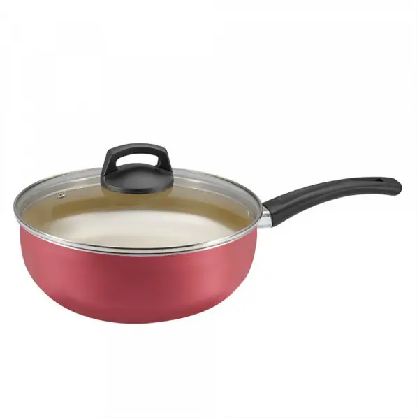 FRIGIDEIRA WOK PREMIUM PANELUX C/TAMPA CEREJA