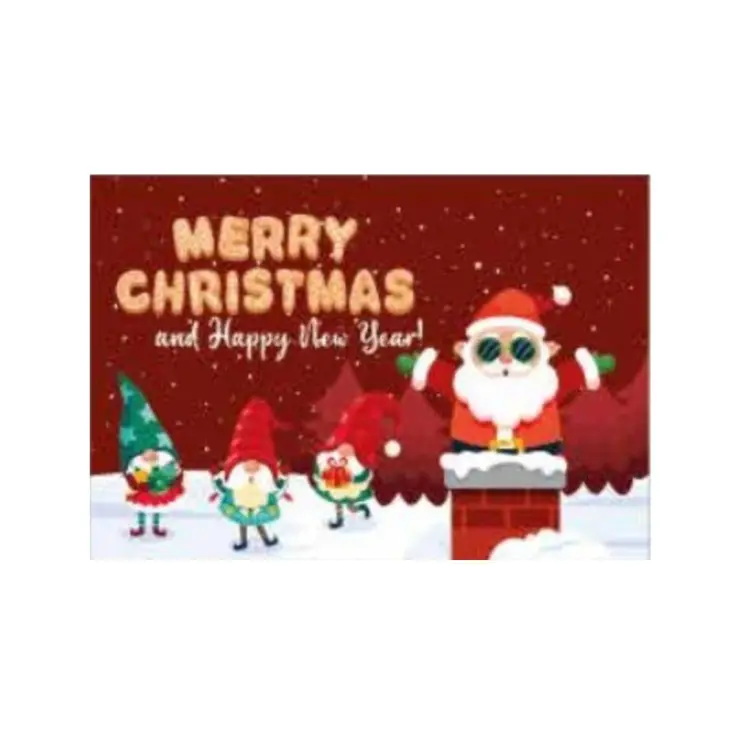 TAPETE FINA ESTAMPA 0.50X0.80 MERRY CHRISTMAS I