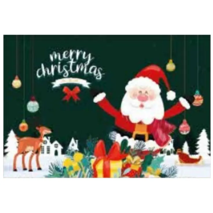 TAPETE FINA ESTAMPA 0.50X0.80 MERRY CHRISTMAS II