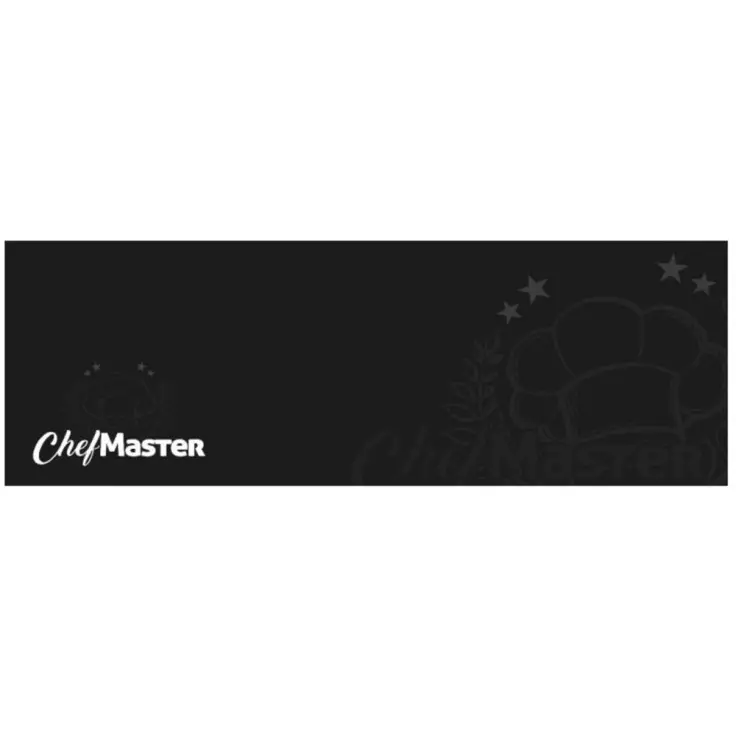 TAPETE FINA ESTAMPA 0.50X1.50 MASTER CHEF PRETO