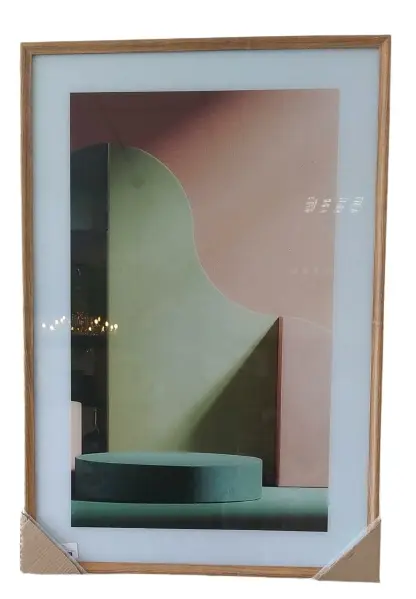 QUADRO LEART 0.65X0.95 WOOD PRIME VERDE ABSTRATO(BL)