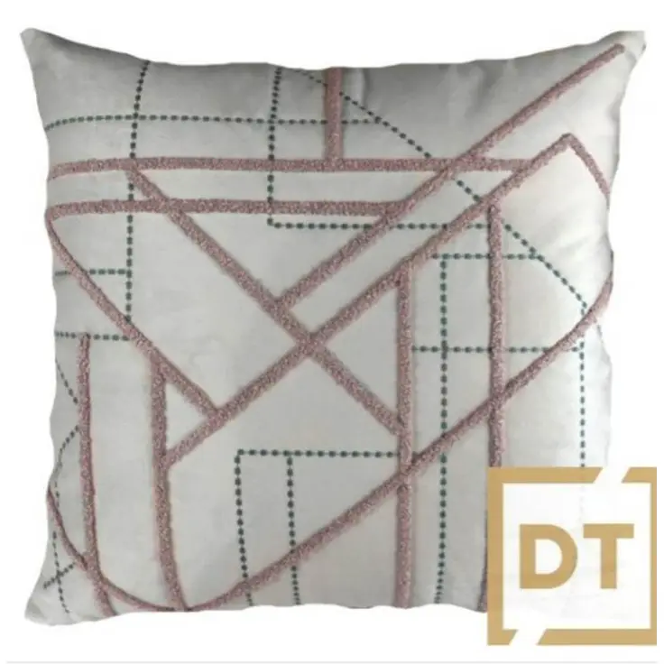 ALMOFADA DECORTEXTIL 013-13 BORD. ROSA(BL)