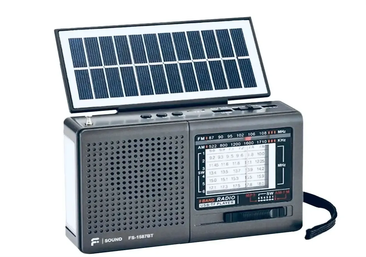 RADIO SOLAR F-SOUND FS-1587BT C/BLUETOOTH/FM/AM PRATA