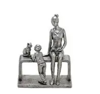 ESTATUA MABRUK 257189 MAE E FILHO PRATA