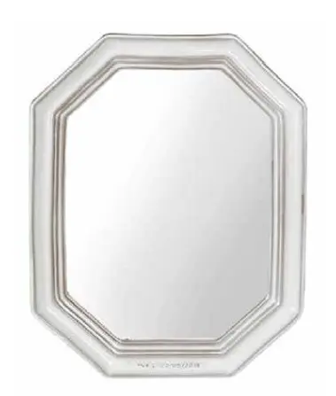 ESPELHO KZ YNK013 OCTAGON OFF WHITE(BL)