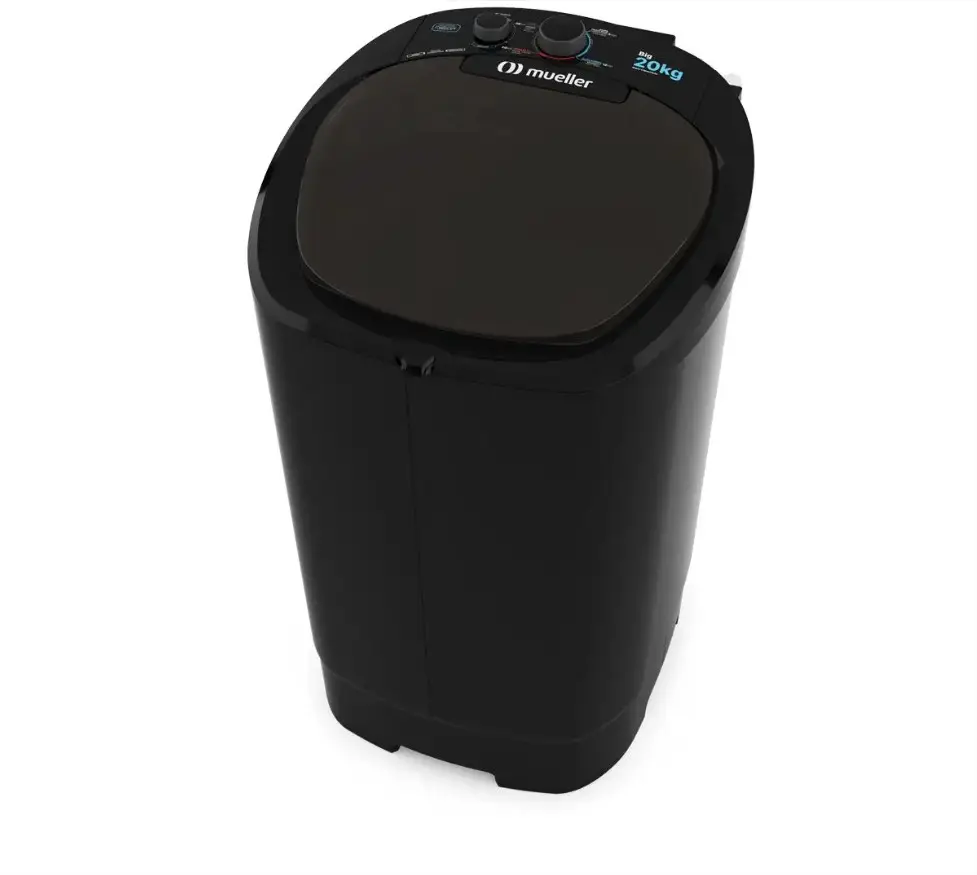 LAVADORA MUELLER BIG 20KG PRETA 10000613 220V