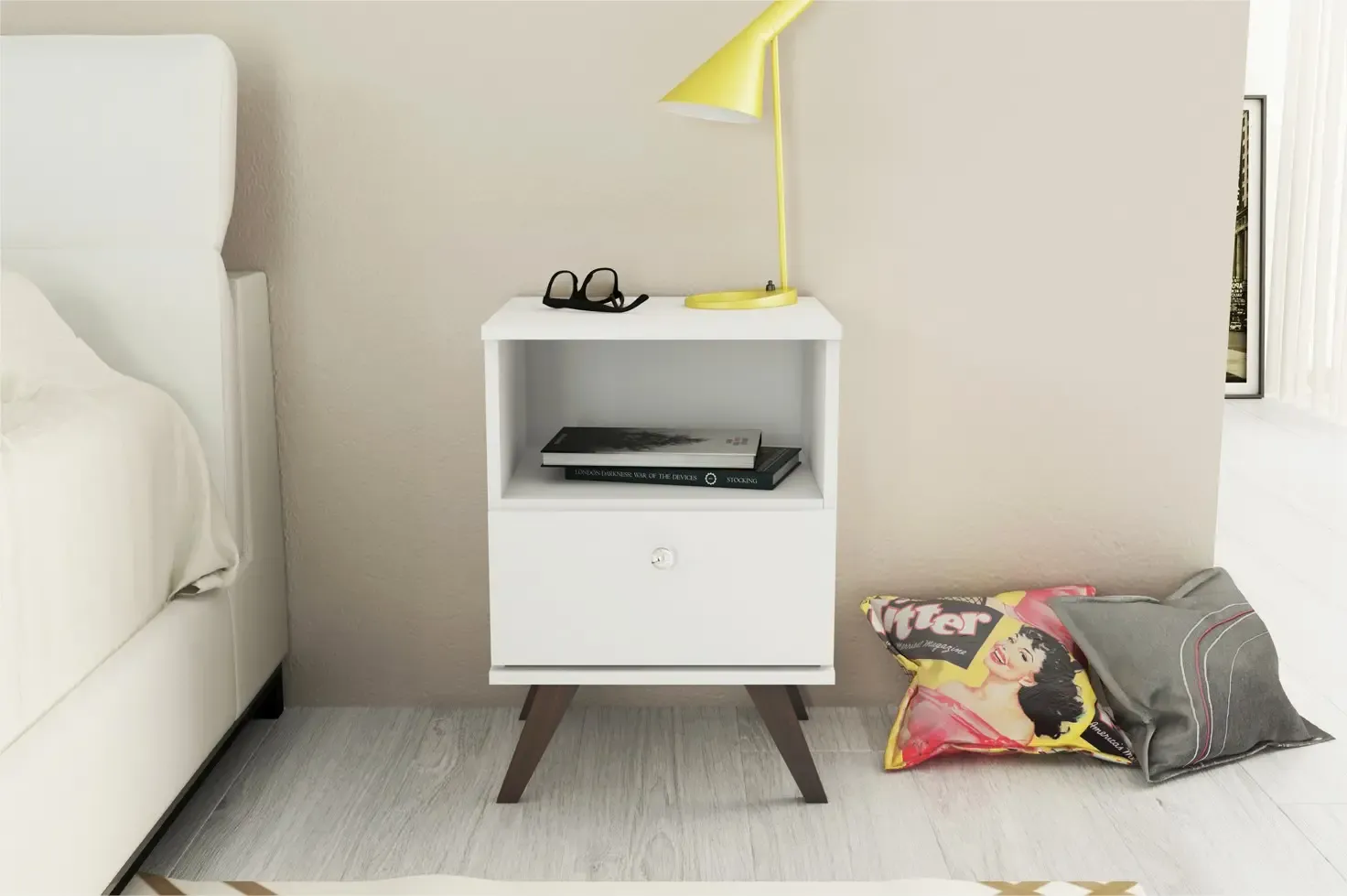 MESA DE CABECEIRA MOVELBENTO RT3019 BRANCO