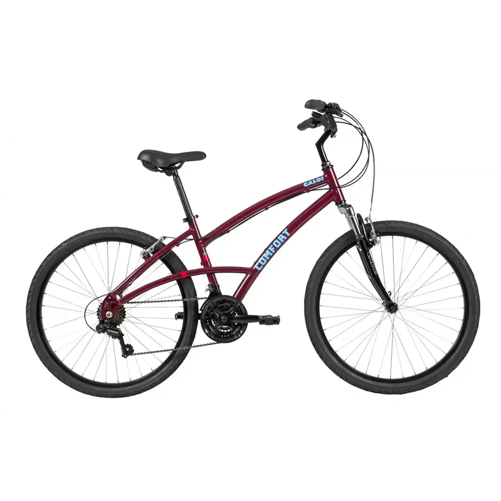 BICICLETA A26 CALOI 400 FEMININA VINHO 21V 3