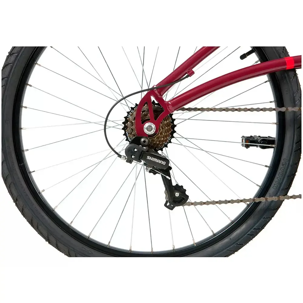 BICICLETA A26 CALOI 400 FEMININA VINHO 21V 7