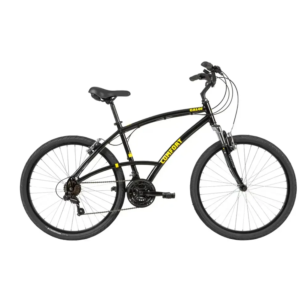 BICICLETA A26 CALOI 400 MASCULINA PRETA 21V 3