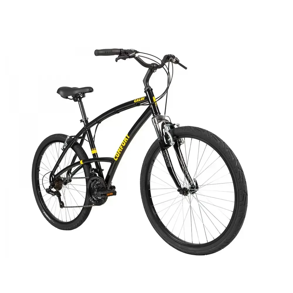 BICICLETA A26 CALOI 400 MASCULINA PRETA 21V 4