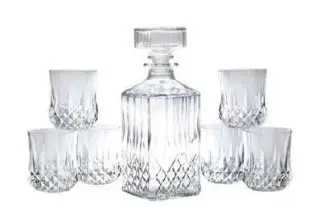 CONJ. LICOREIRA CRISTAL ULTRAMARINE 1360288 QUADRADA