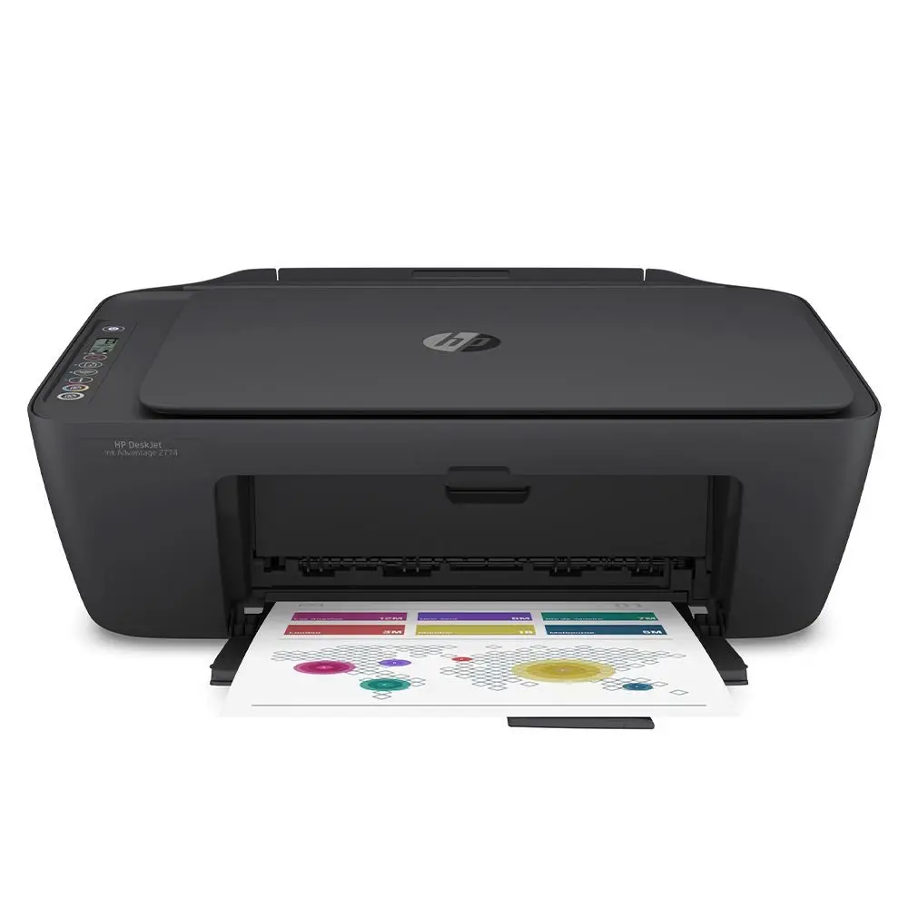 IMPRESSORA HP MULTIFUNCIONAL 2874 DESKJET INK WIFI PRETA: ANTIGA 2774