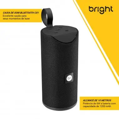 CAIXA SOM BRIGHT C01 BLUETOOTH