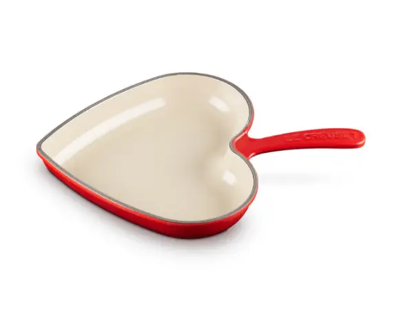 FRIGIDEIRA LE CREUSET SKILLET CORACAO 26CM  VERMELHO(BL)