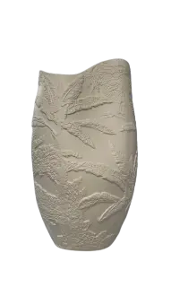 VASO DECOR FLORARTE 53448001 BRANCO M(BL)