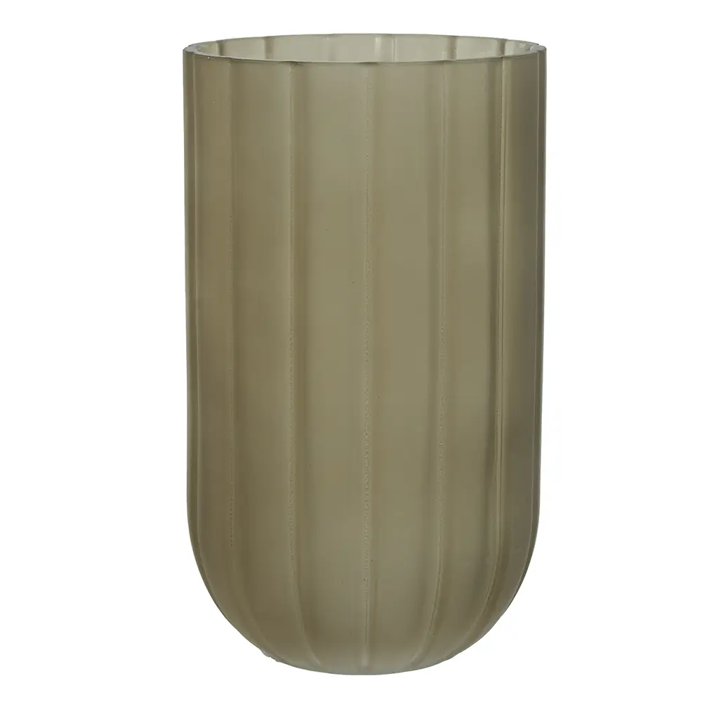 VASO FLORARTE 96362001 MARROM FOSCO 20.3CM(BL)