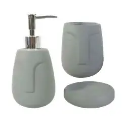 CONJ PORTA SABONETE BTC HJ0075 CERAMICA