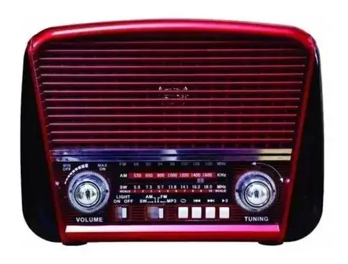 RADIO RETRO F-SOUND FS-1631BT C/BLUETOOTH/FM/AM VERMELHO