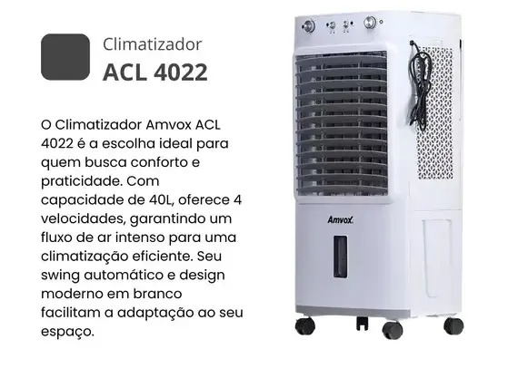CLIMATIZADOR AMVOX ACL4022 BRANCO