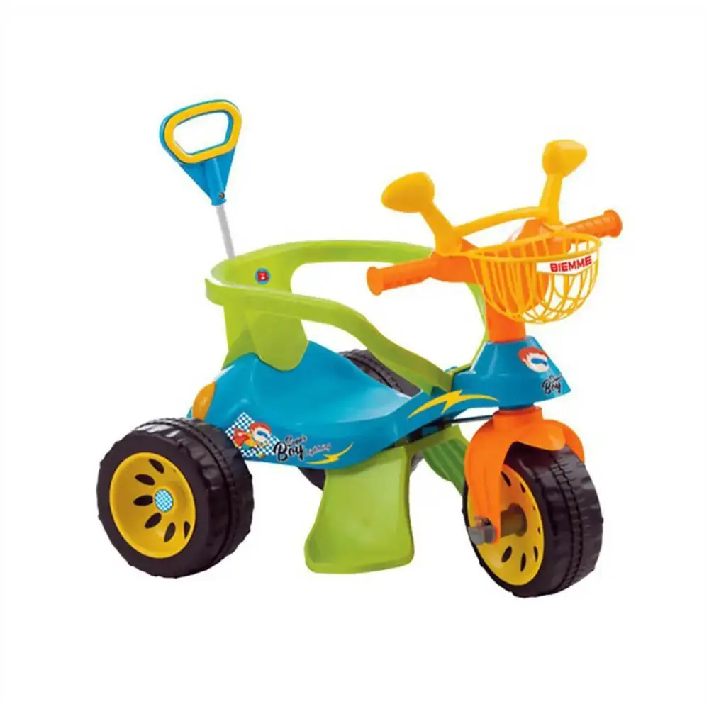 TRICICLO BIEMME. 609 SUPER CROSS BOY PASSEIO E PEDAL VERDE/AZUL 2