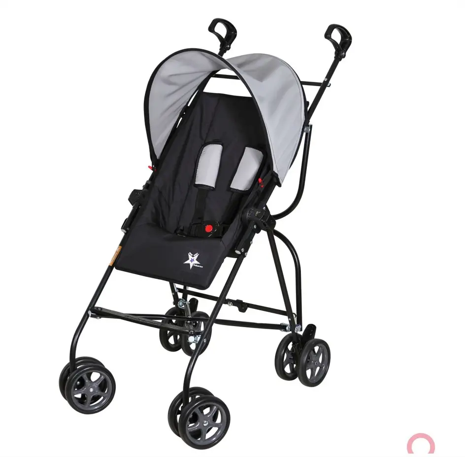 CARRINHO GALZERANO 1006PTC CAPRI PRETO/CINZA