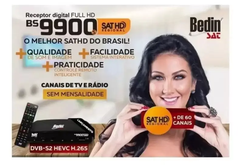 RECEPTOR DIGITAL TV ABERTA BEDIN BS9900S