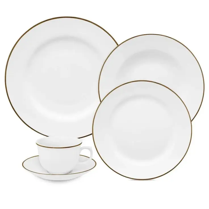 APARELHO JANTAR  OXFORD FLAMINGO SOFIA 30PC OURO