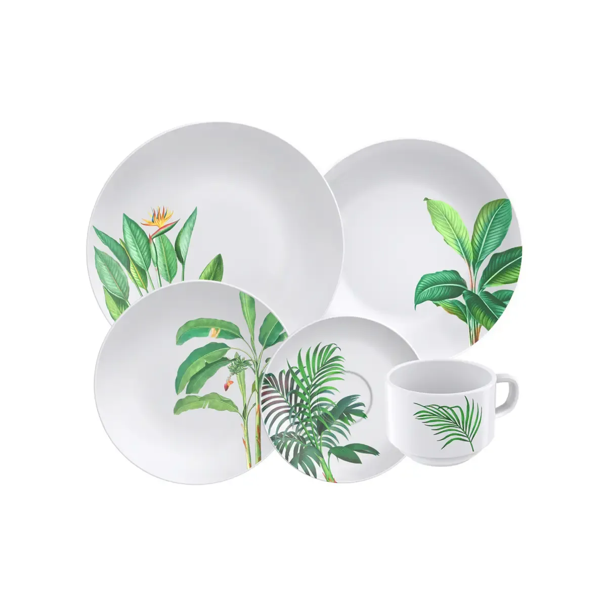 APARELHO JANTAR TRAMONTINA 20PC PORCELANA GRAZIELA 96011/587
