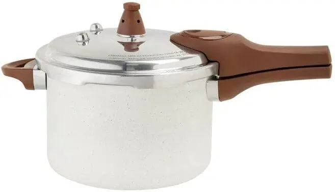 PANELA PRESSAO CERAMICA BRINOX 4952/101 4.2L C/FUNDO INDUCAO VANILLA