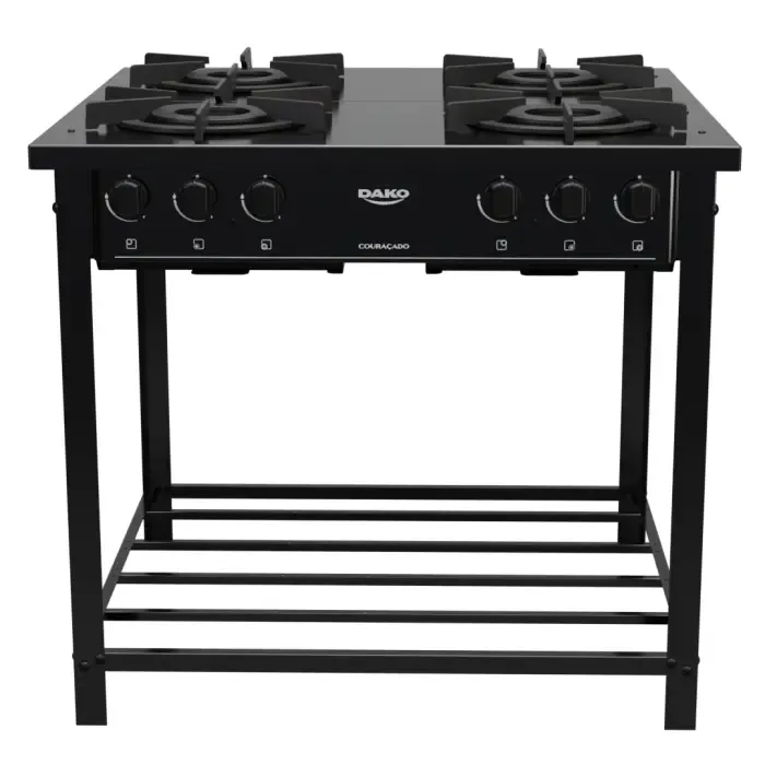 FOGAO INDUSTRIAL 4B S/FORNO DAKO COURACADO TRIPLA CHAMA