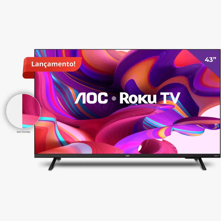 TV AOC 43" 43S5135/78G ROKU LED SMART