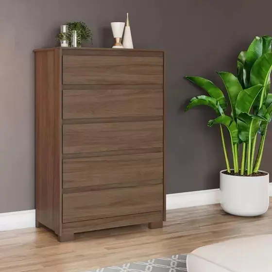 COMODA HENN D738-130 ANDRIA 5GV CASTANHO