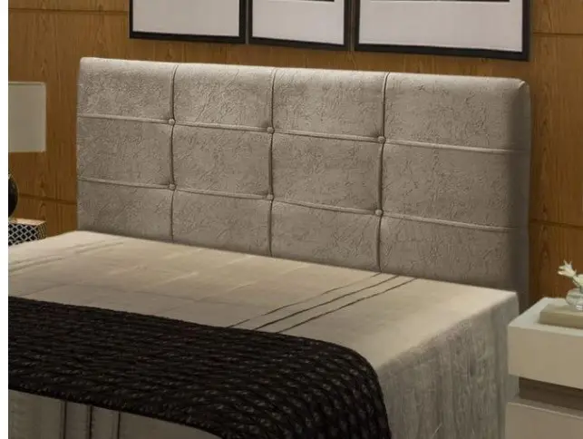 CABECEIRA JS LONDON 160CM 1701 VELUDO CASTOR