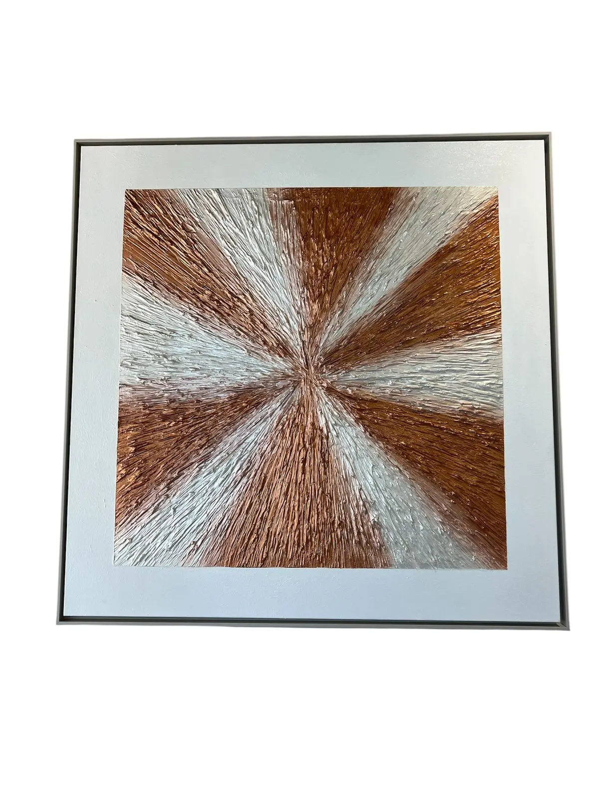 QUADRO LEART 1.00X1.00 LINHA PINTURA A MAO ELIANA SCHUELTER DIREITA(BL)