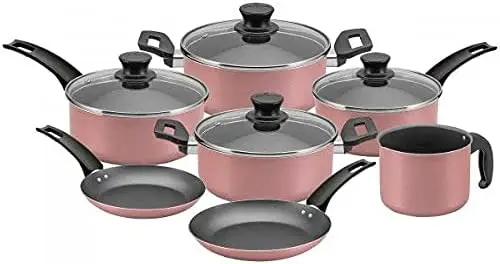 JOGO PANELA PANELUX 07PC MAGNIFIC CEREJA - ANTIGA ROSA