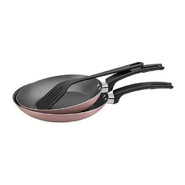 JOGO FRIGIDEIRA PANELUX 2PC C/ESPATULA MAGNIFIC 20CM ROSA