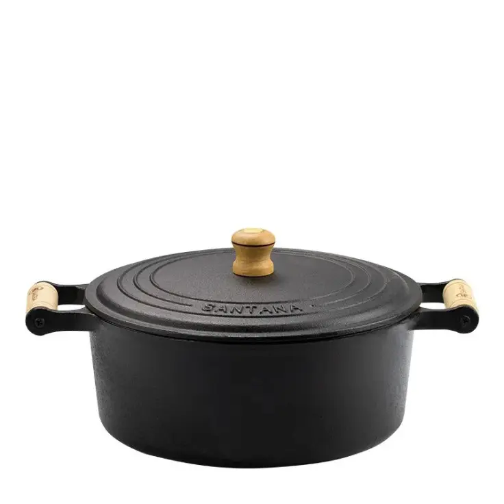 PANELA SANTANA FERRO FUNDIDO 28CM 3486  C/TAMPA- ANTIGA VENANCIO